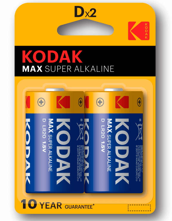 pilas alcalinas Kodak MAX D LR14 (2)